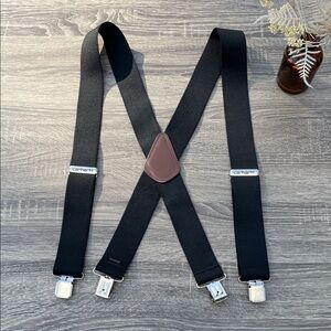 Carhartt Black and Brown Men's Suspenders